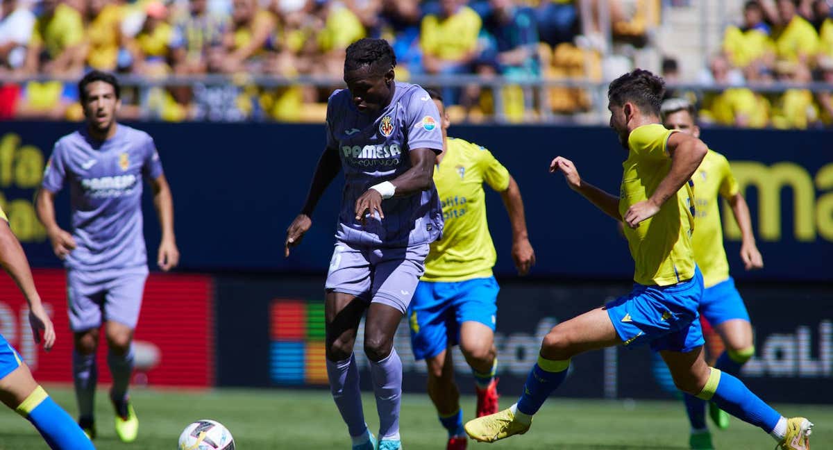 Nico Jackson durante un partido contra el Cádiz./Europa Press