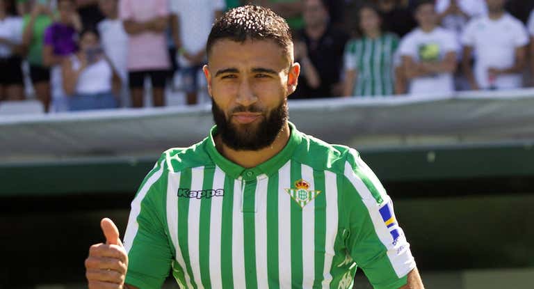 Fekir, en su presentación con el Betis.