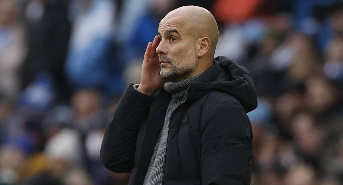 Pep Guardiola, entrenador del Manchester City./REUTERS