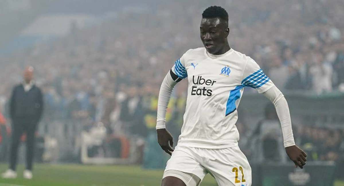 Pape Gueye, en un partido con el Marsella./Getty