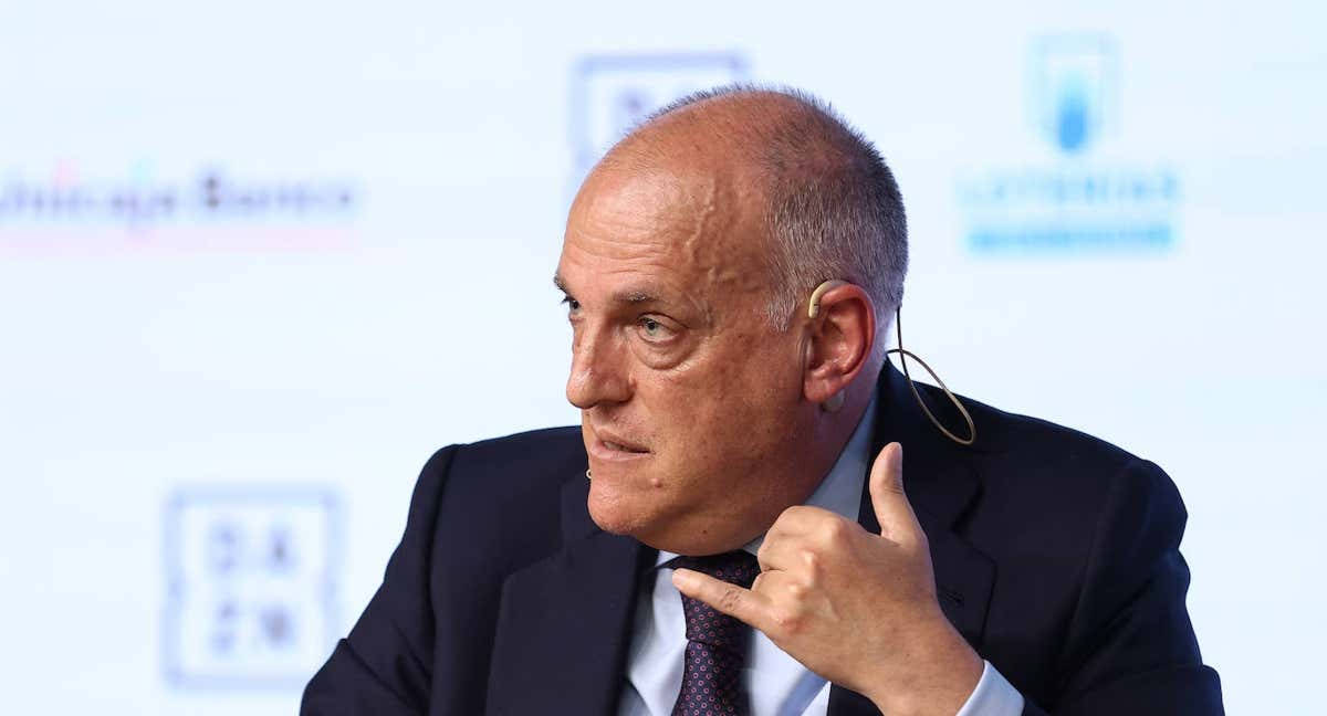 El presidente de LaLiga, Javier Tebas. /EP