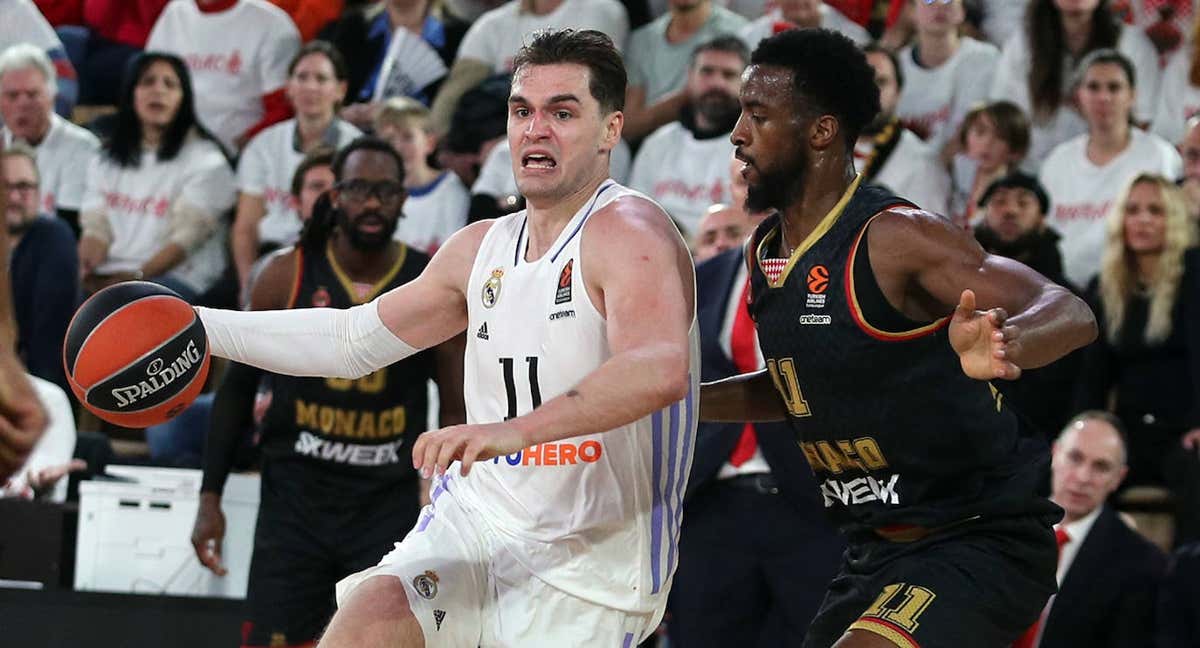 Mario Hezonja, en una acción durante el partido de Euroliga ante el AS Mónaco.