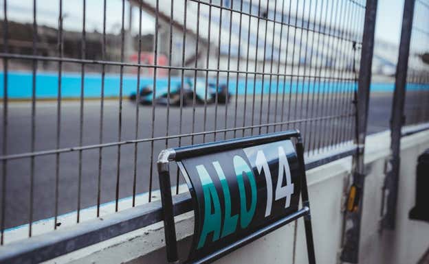 Fernando Alonso, durante el test en Jerez.