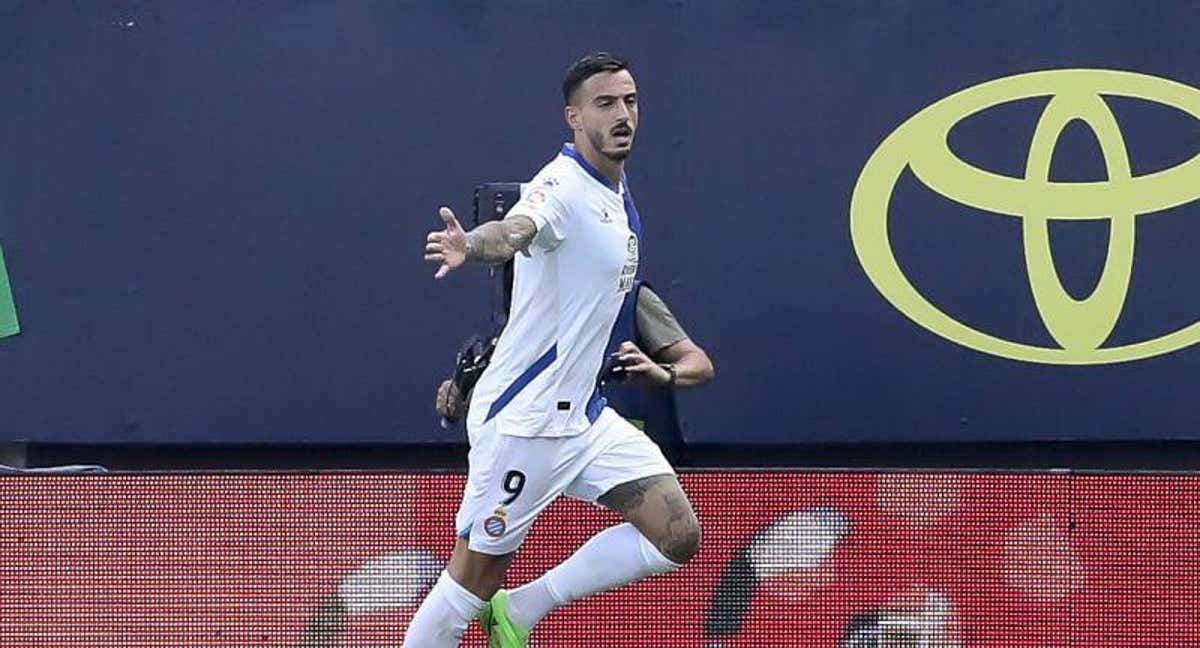 Joselu celebra un gol. /EFE.