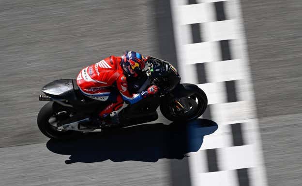 Stefan Bradl, probador de Honda en MotoGP, en Sepang.  MotoGP