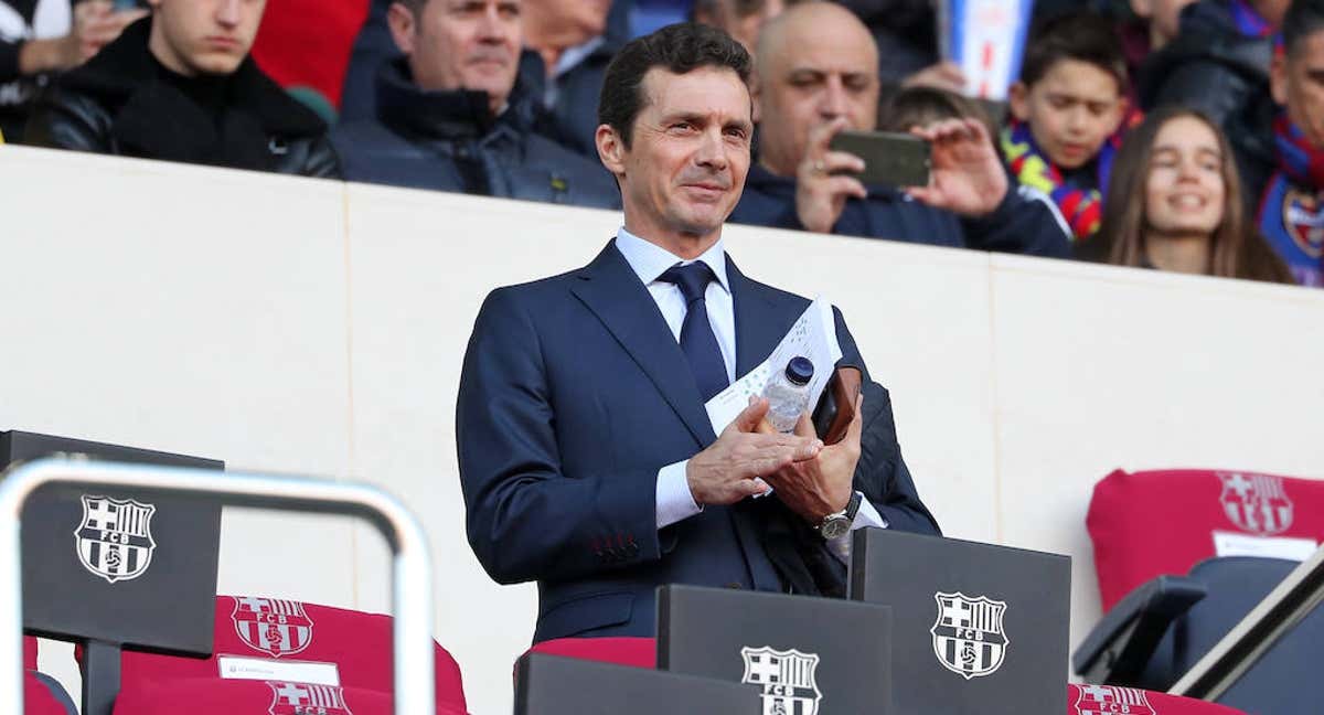 Guillermo Amor, en una imagen de archivo en el palco del Camp Nou./GETTY