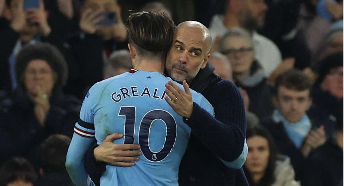 Grealish se marchó ovacionado del Etihad Stadium./REUTERS