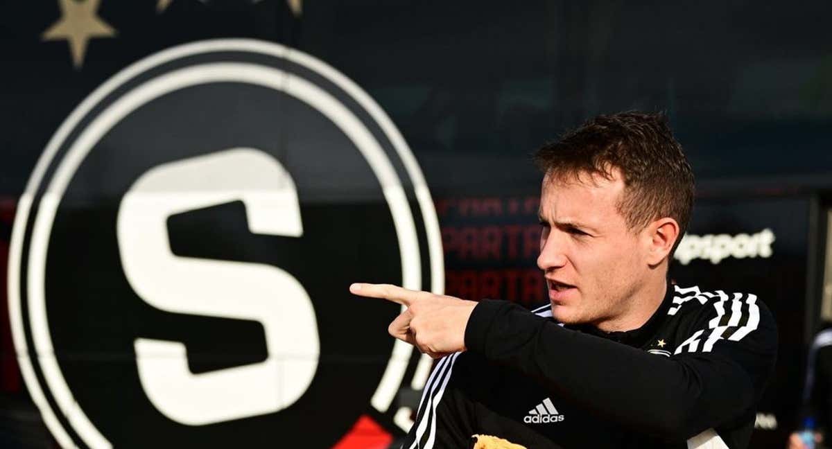 Jakub Jankto, en un entrenamiento /Sparta Praga