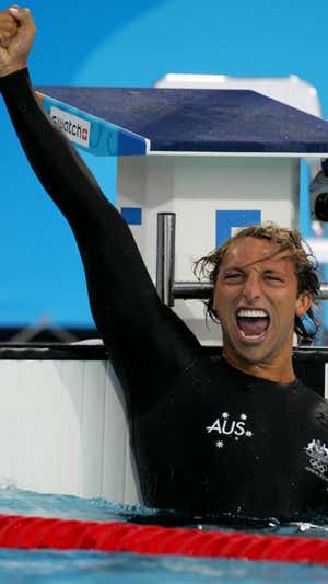 Ian Thorpe, en los Juegos de Atenas 2004.  REUTERS/David Gray/Files