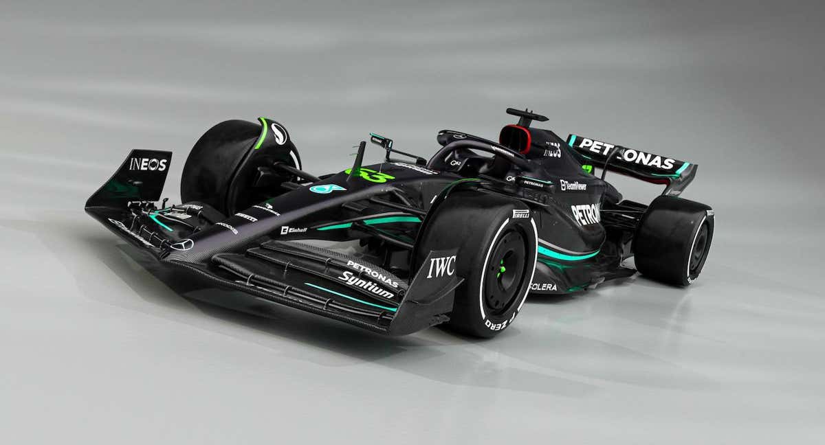 El nuevo Mercedes W14 para la F1 2023. /Mercedes F1