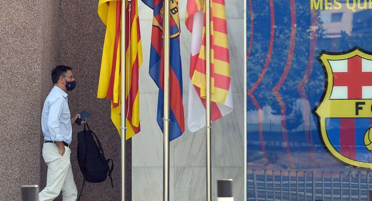 Bartomeu, durante su época como presidente del Barcelona. /AFP