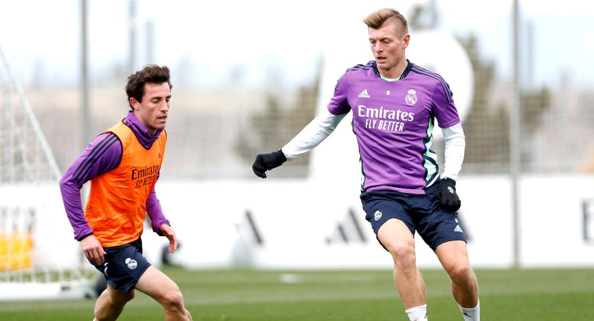 Kroos, en un entrenamiento./Getty