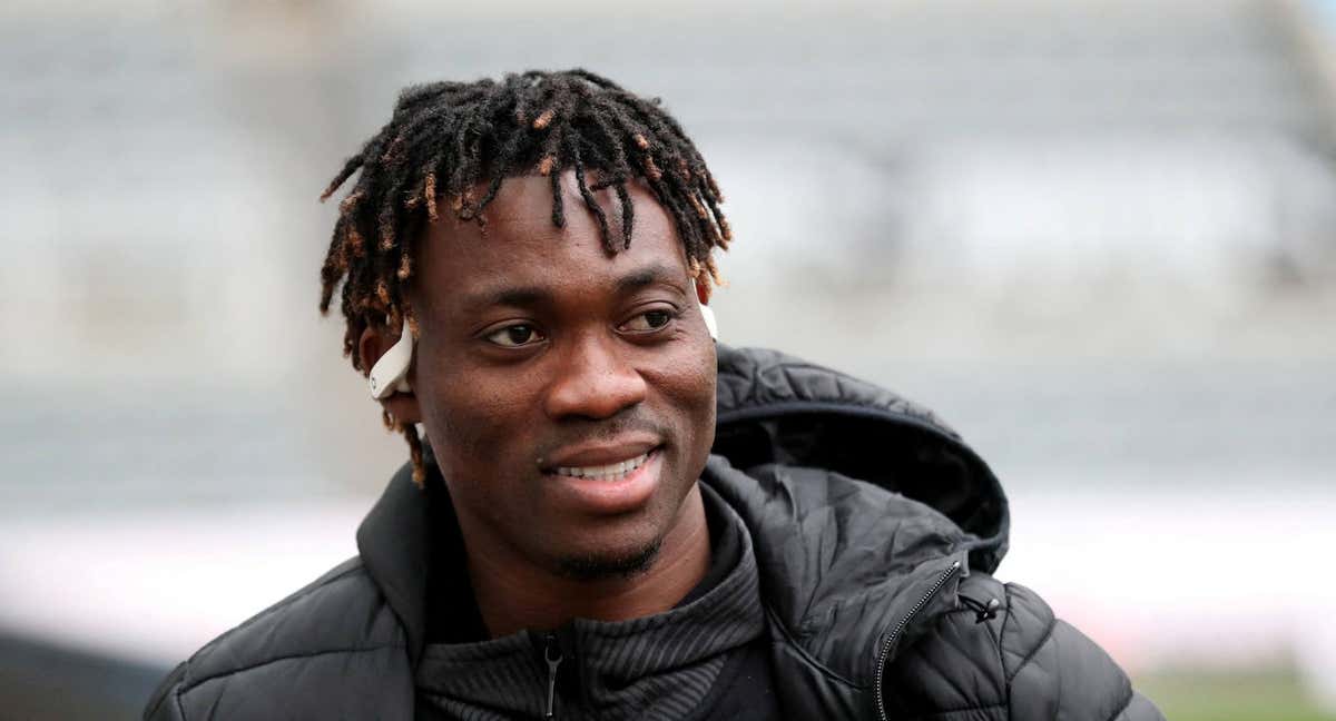 Christian Atsu durante su etapa en el Newcastle./Reuters