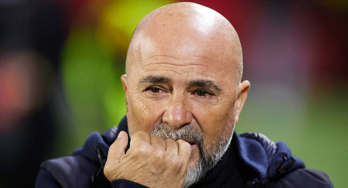 Jorge Sampaoli, durante un partido del Sevilla./EP