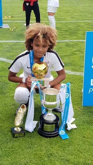 Vicky López, MVP y campeona de LaLiga Promises femenina en 2019.