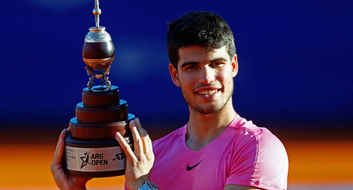 Carlos Alcaraz, en el Argentina Open. /REUTERS