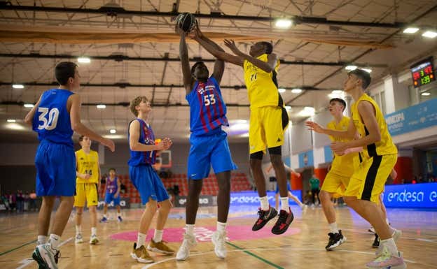 Mahamadou Landoure, con la camiseta del Barça.  ACB MEDIA