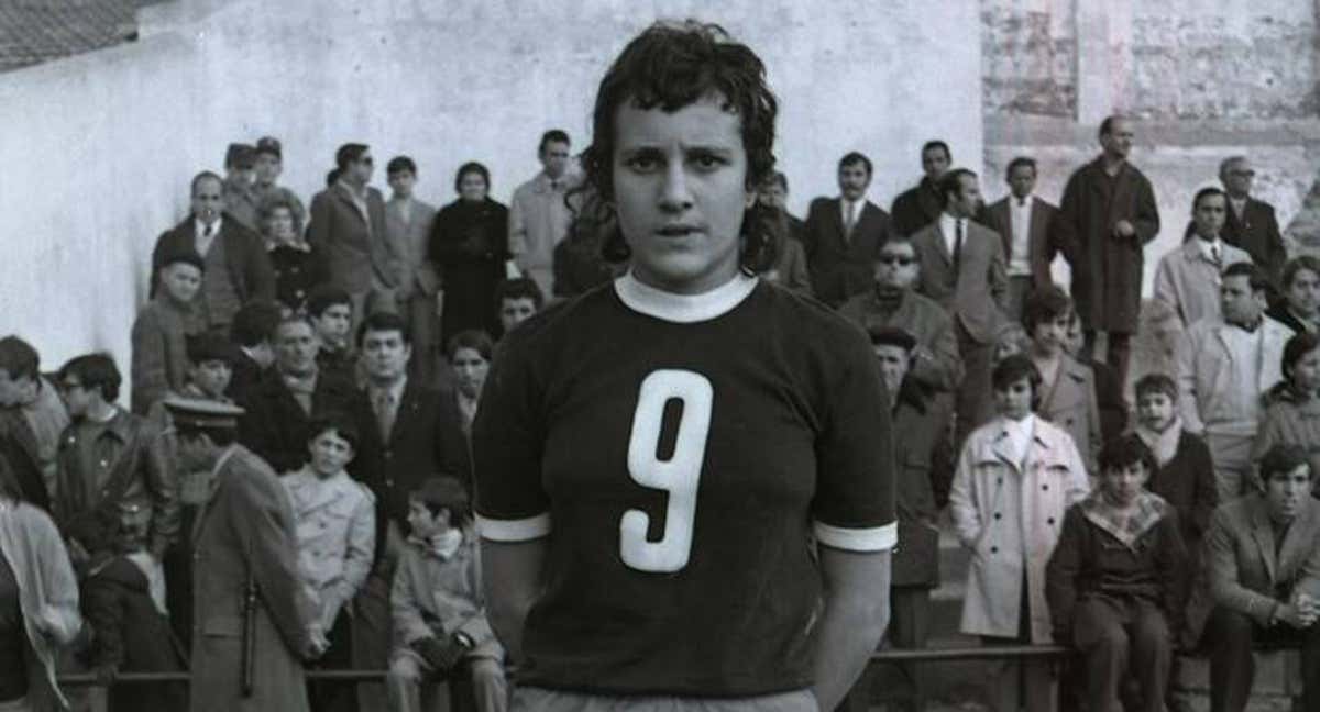Conchi 'Amancio', exjugadora española, en una foto en 1974./ 