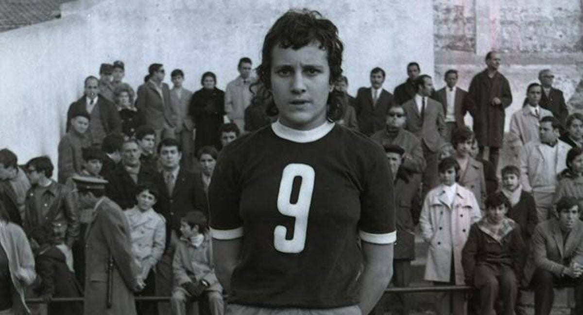 Conchi 'Amancio', exjugadora española, en una foto en 1974.