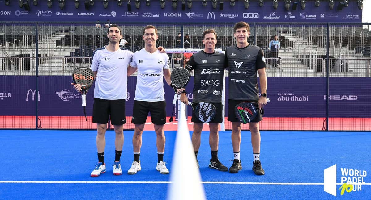 Paquito-Tello y Ruiz-Rubio posando antes del partido./WPT