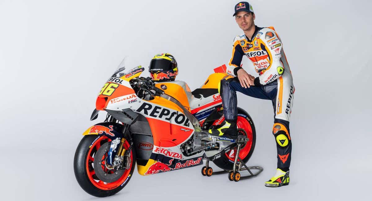 Joan Mir, con la nueva Honda para el Mundial de MotoGP 2023. /Repsol Honda