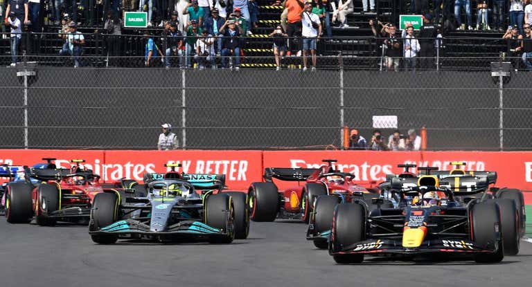 Un momento del GP de México de la F1 2022.
