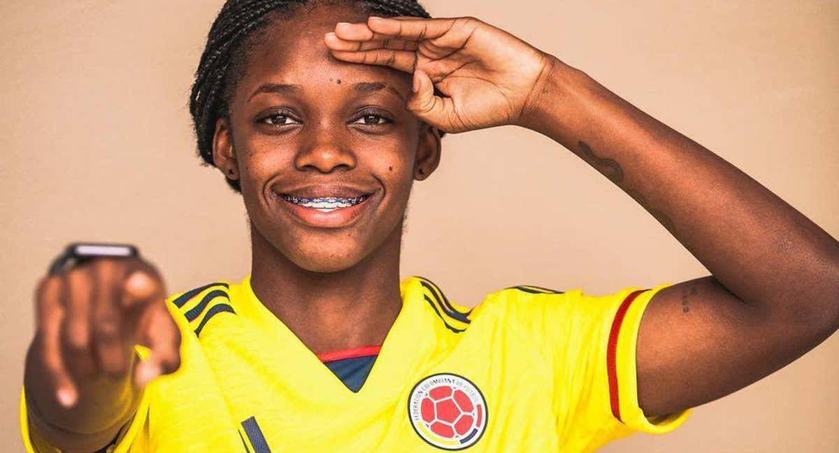 Linda Caicedo, jugadora de Colombia. /GETTY