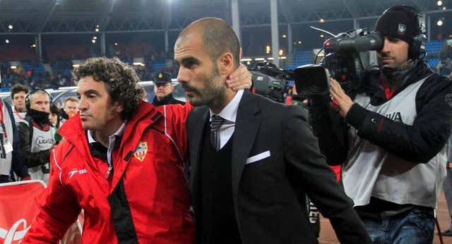 El día que Guardiola ‘despidió’ a su maestro en un Almería-Barça