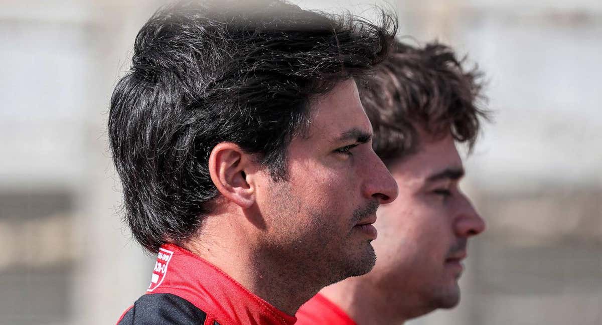 Sainz y Leclerc. /AFP