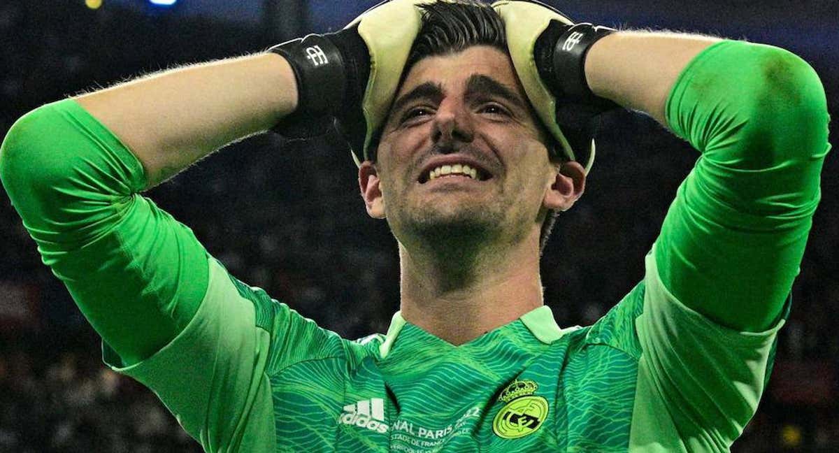 Courtois, tras conquistar la Decimocuarta con una actuación memorable.