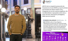 ¿Por qué ha cargado Borja Fernández contra el Valladolid? «Me he quedado a gusto, sentía que tenía que contestar»
