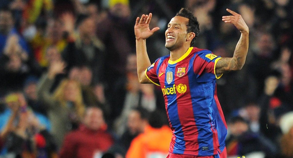 Jeffren celebra el quinto gol ante el equipo de Mourinho.