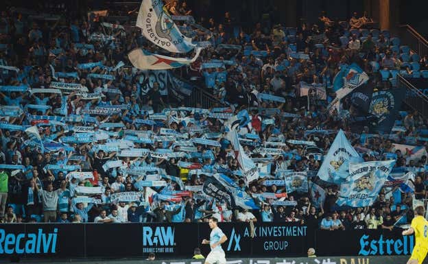 La afición del Celta durante un partido en Balaídos. RC Celta