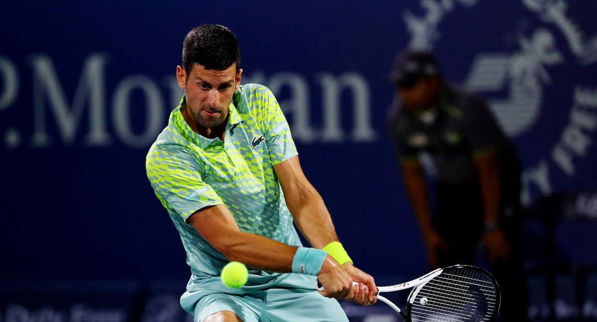 Djokovic, en su debut en el torneo de Dubái. /AMR ALFIKY/REUTERS