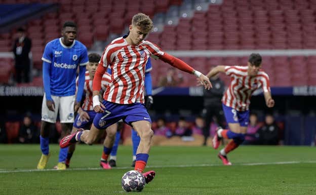 Adrián Niño es el goleador del juvenil rojiblanco. Atlético de Madrid