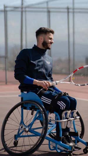 Novo, en el Obert Nacional de la Liga Maphre, en Vic, el sábado.  CLUB TENIS VIC