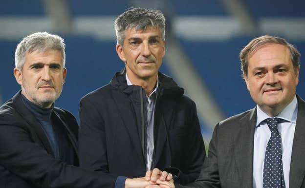 Roberto Olabe, Imanol Alguacil y Jokin Aperribay  GETTY IMAGES