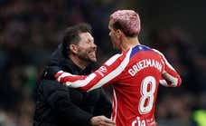 Griezmann y Memphis montan una fiesta a Simeone y un funeral a Sampaoli