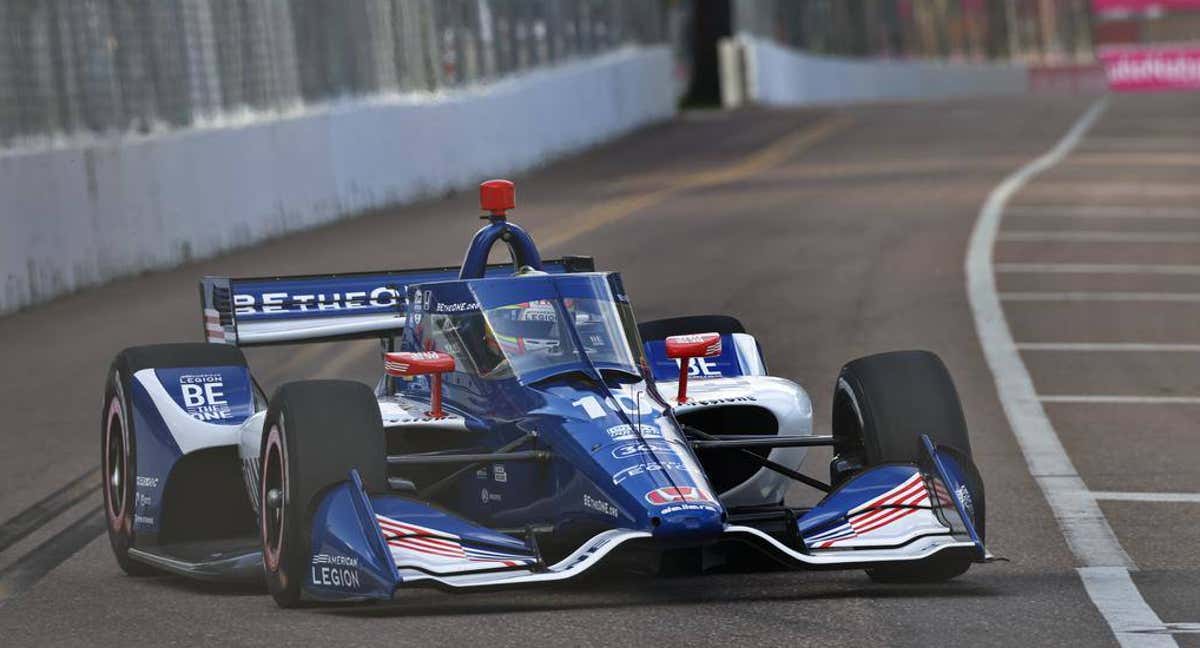 Álex Palou, en St. Petersburg, primera carrera de la Indycar 2023. /Penske Entertainment: Chris Jones