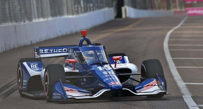 Álex Palou, en St. Petersburg, primera carrera de la Indycar 2023.