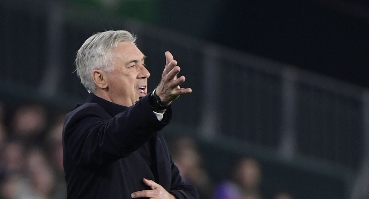 Ancelotti, en el partido ante el Betis.