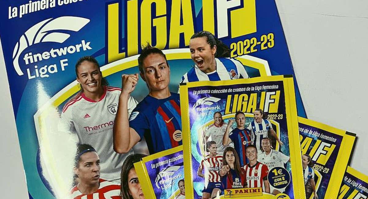 El primer álbum de cromos de la historia de la Liga F. /RELEVO