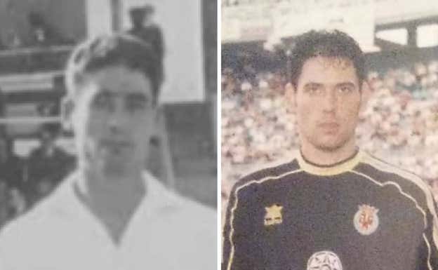 El padre de Palop fue delantero. A la derecha, Andrés en su etapa en el Villarreal.