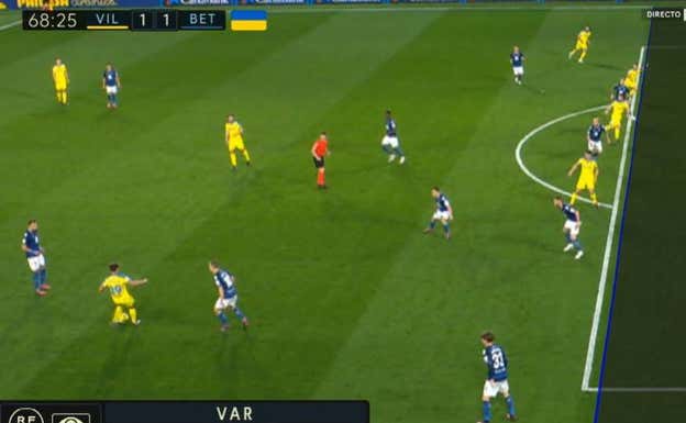 Cáptura de la imagen VAR. MOVISTAR