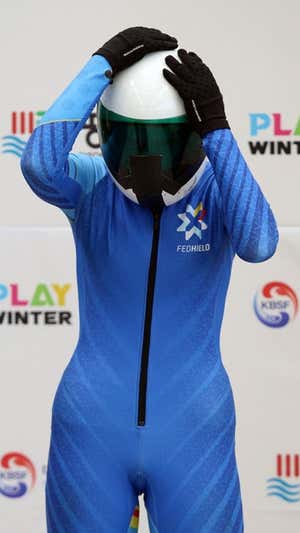 Clara Aznar disputa su primera temporada como piloto de skeleton. IBSF