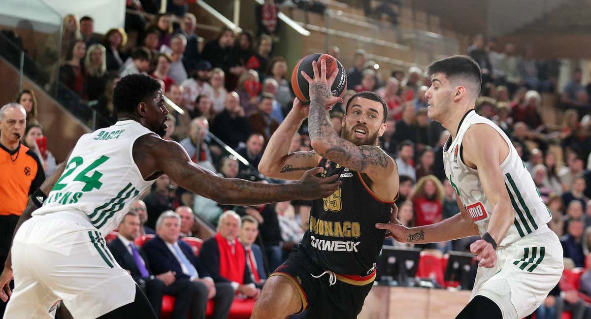 Mike James, esta temporada en un partido de Euroliga.