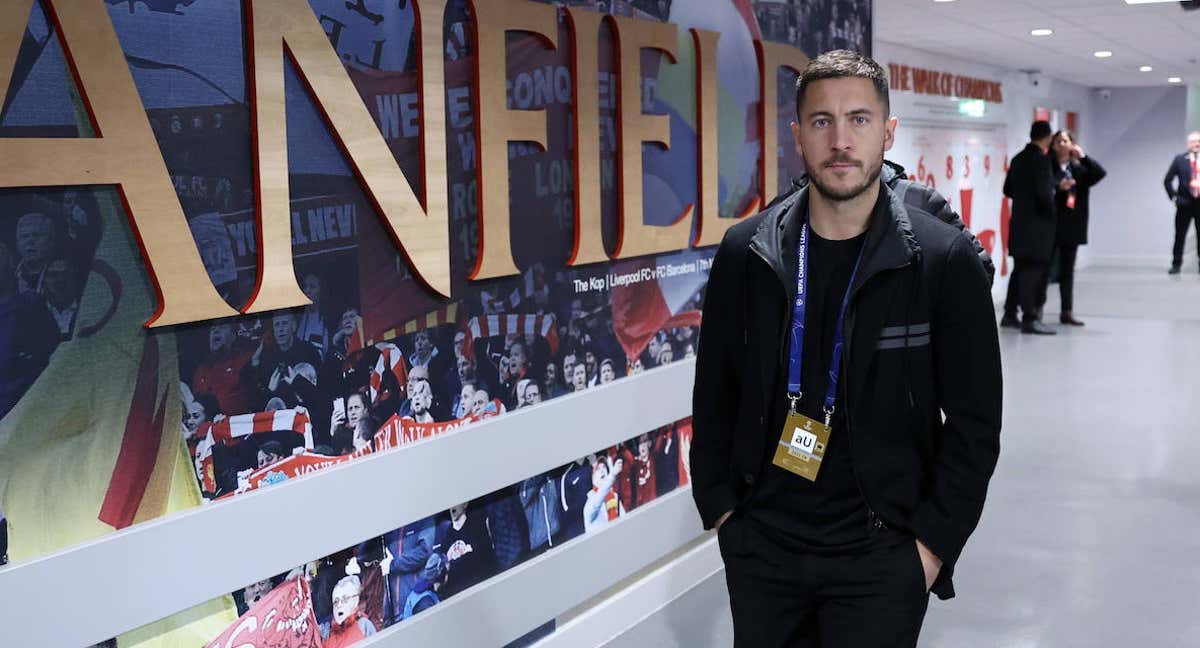 Hazard, en Anfield./Getty