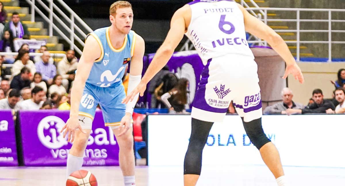 El Estu en su último partido lejos del WiZink./FEB