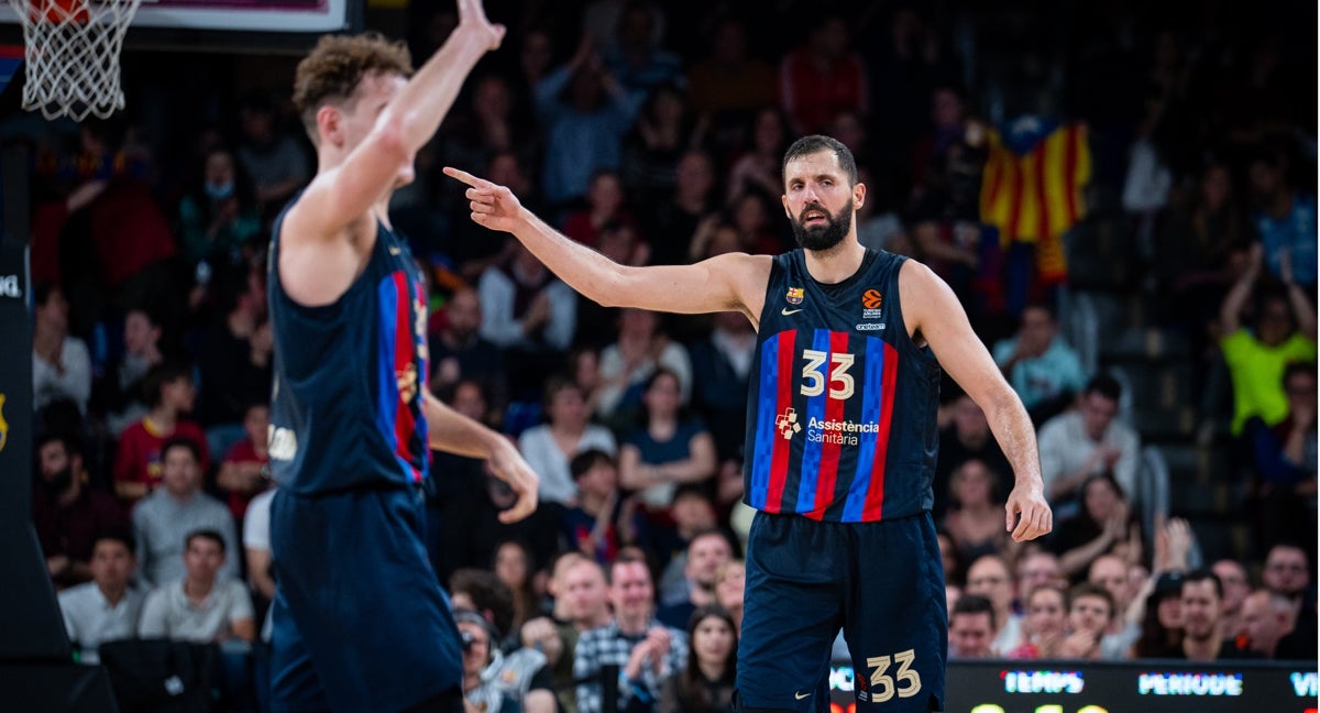 NIKOLA MIROTIC CELEBRA UNA ACCIÓN DURANTE EL ENCUENTRO
