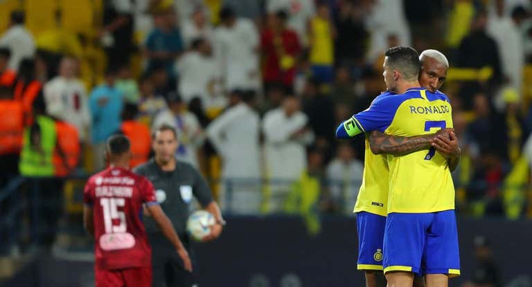 Cristiano, en el partido ante el Al Nasr.
